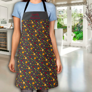 Cottagecore vegetables name grey apron