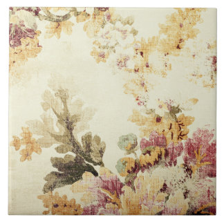 Cottagecore Vintage Botanical Decor Ceramic Tile