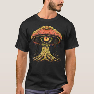 Cottagecore Weirdcore Aesthetic Mushroom Eyeball C T-Shirt