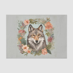 Cottagecore Wolf Decoupage Tissue Paper