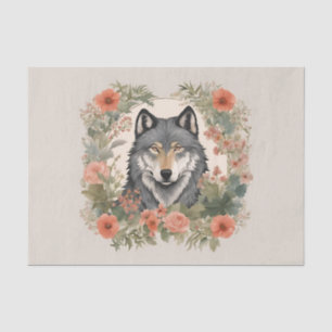 Cottagecore Wolf Decoupage Tissue Paper