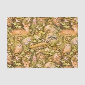 Cottagecore Woodland Animal Tissue Paper