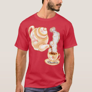 Cottagecore Yorkshire Tea Time Vintage Tea Set 1 T-Shirt