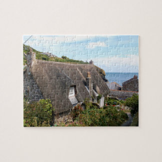 Cottages at Cadgwith Cornwall Photograph Jigsaw Puzzle