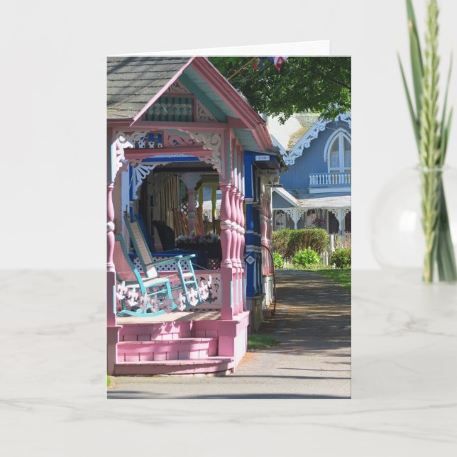 Cottages in a Row - Martha's Vineyard Card (Front)