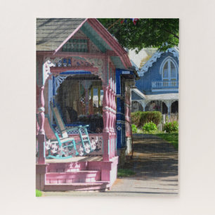 Cottages in a Row - Martha's Vineyard Jigsaw Puzzle