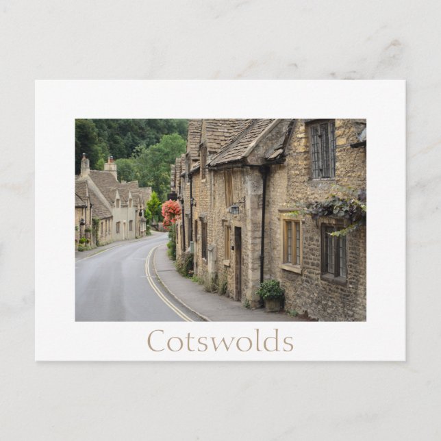 Cottages in Castle Combe, Cotswolds England Postcard (Front)