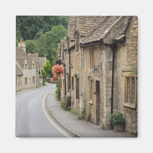 Cottages in Castle Combe, UK photo magnet