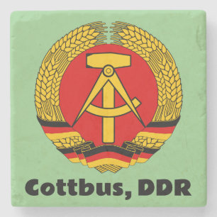 Cottbus, East Germany (DDR, GDR) Ossi Stone Coaster