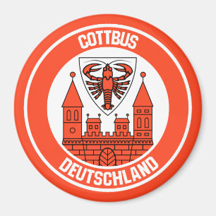 Cottbus Round Emblem Magnet
