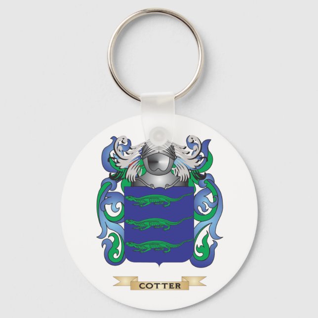 Cotter Coat of Arms Key Ring (Front)