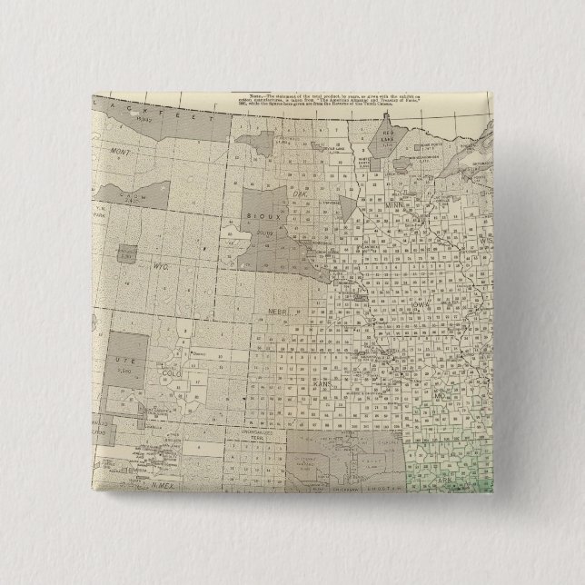 Cotton 15 Cm Square Badge (Front)