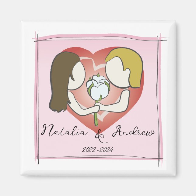 Cotton Anniversary Magnet (Front)