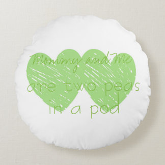 Cotton Baby Mummy and Me Custom Round Throw Pillow