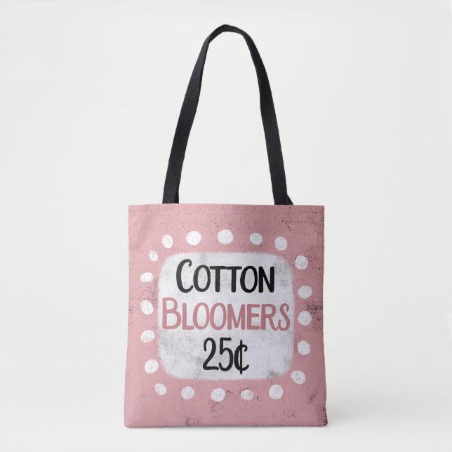 Cotton Bloomers 25 Cents Tote Bag (Front)