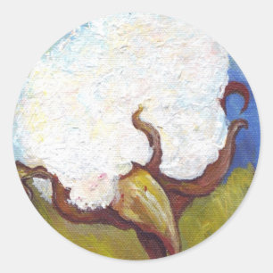 Cotton Boll from MS Classic Round Sticker