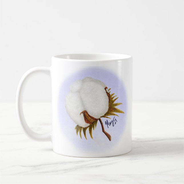 Cotton Boll Mug (Left)