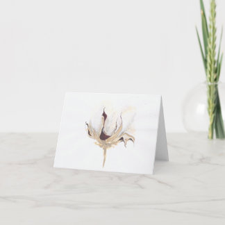 cotton boll notecard