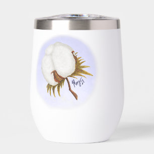 cotton bolls insulated tumbler