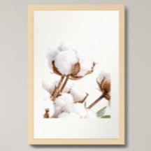 Cotton Branch Wall Art | Minimal Neutral Farmhouse