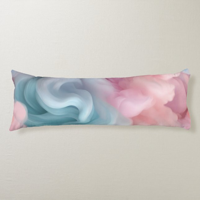 Cotton Candy Abstract Body Cushion (Front)