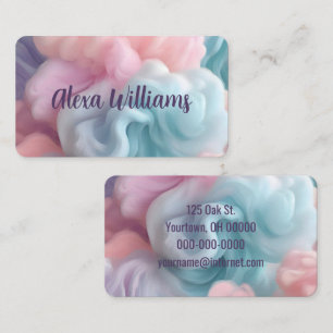 Cotton Candy Abstract Business Card