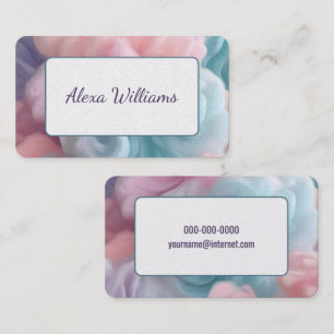 Cotton Candy Abstract Business Card