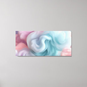 Cotton Candy Abstract Canvas Print