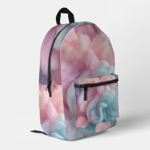 Cotton Candy Abstract Printed Backpack