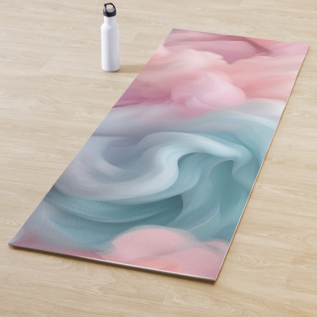 Cotton Candy Abstract Yoga Mat (In Situ)