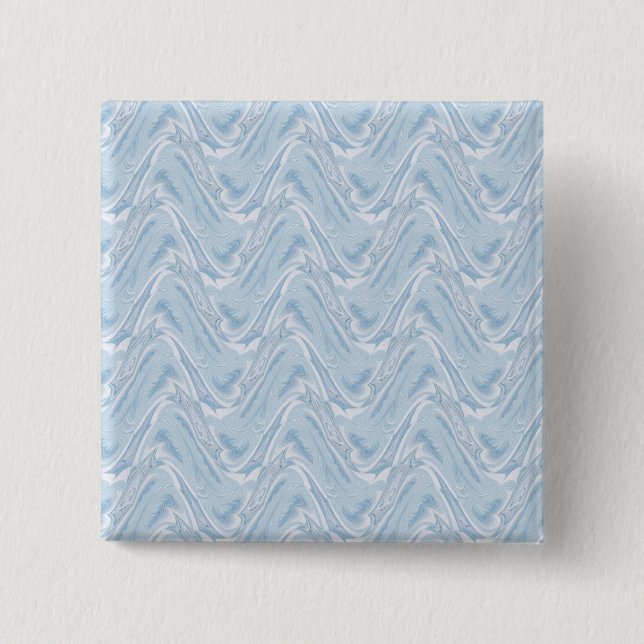 Cotton Candy Blue Abstract 15 Cm Square Badge (Front)