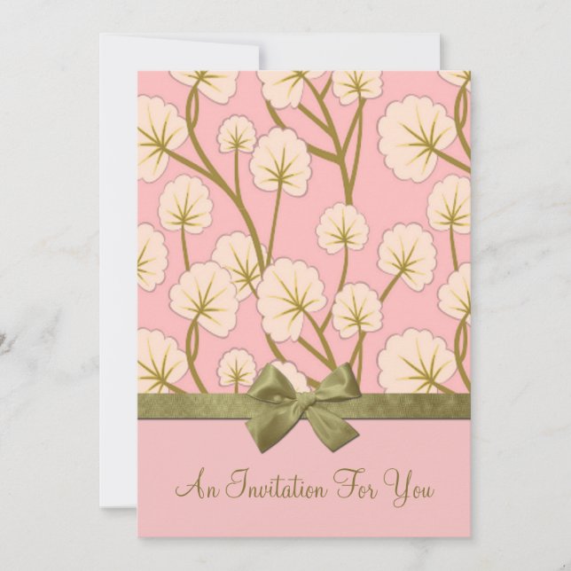 Cotton Candy Bouquet Party Invitation (Front)