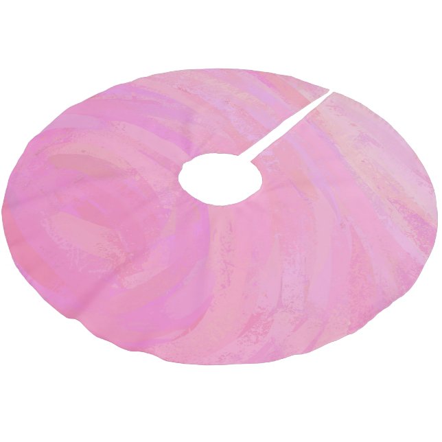 Cotton Candy Brushed Polyester Tree Skirt (Angled)