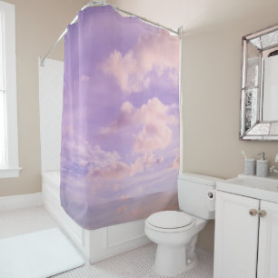 Cotton Candy Caribbean Clouds 1 Shower Curtain