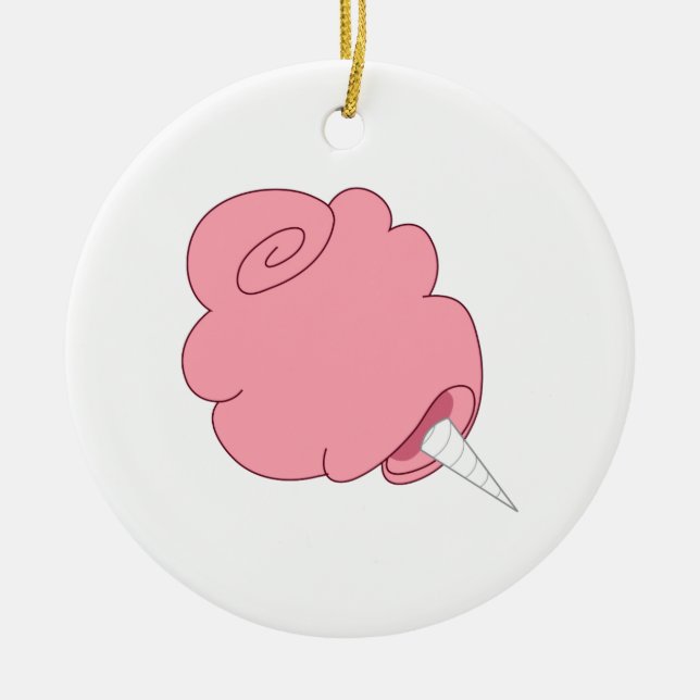 Cotton Candy Ceramic Tree Decoration (Front)