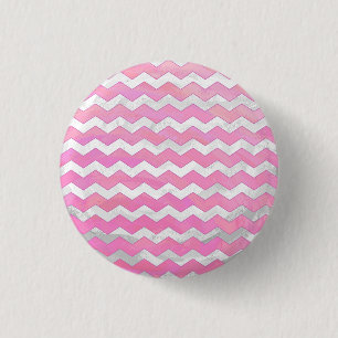 Cotton Candy Chevon Pattern 3 Cm Round Badge