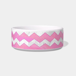 Cotton Candy Chevon Pattern Bowl
