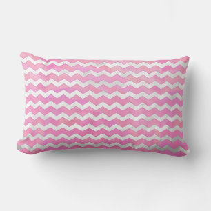 Cotton Candy Chevon Pattern Lumbar Cushion