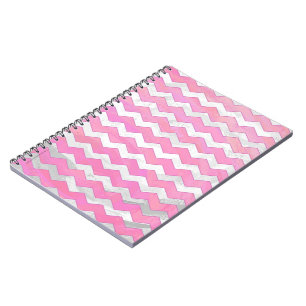 Cotton Candy Chevon Pattern Notebook