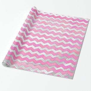 Cotton Candy Chevon Pattern Wrapping Paper