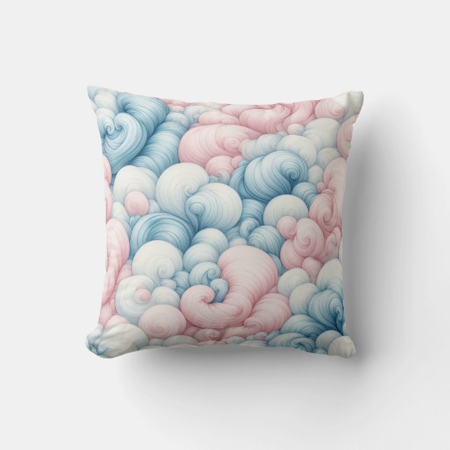 Cotton Candy Clouds Cushion (Front)