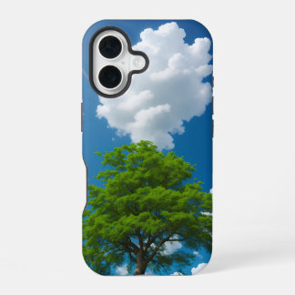 Cotton candy clouds in sunny sunlight iPhone 16 case