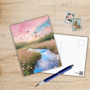 Cotton Candy Clouds Postcard