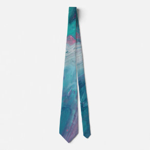 Cotton Candy Dreams Fluid Art Tie