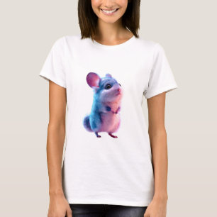 Cotton Candy Galaxy Chinchilla Mouse Women T-Shirt