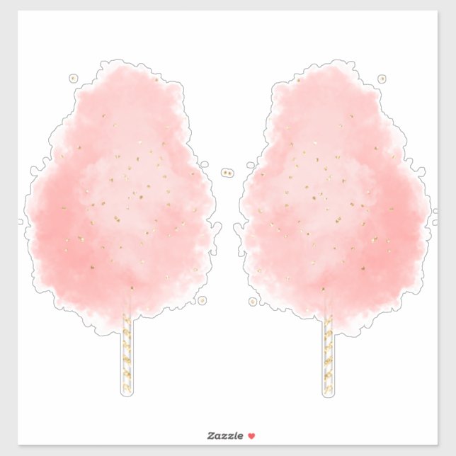 Cotton candy glitter pink peach gold cute girly (Sheet)