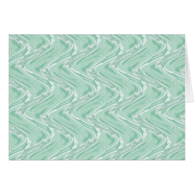 Cotton Candy Green Abstract (Front Horizontal)