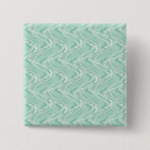 Cotton Candy Green Abstract 15 Cm Square Badge