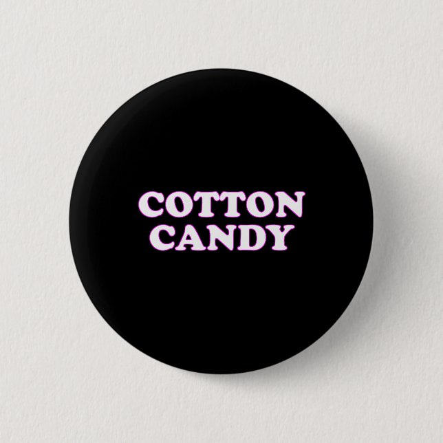 Cotton Candy Halloween Costume Pretend I'm Cotton  6 Cm Round Badge (Front)