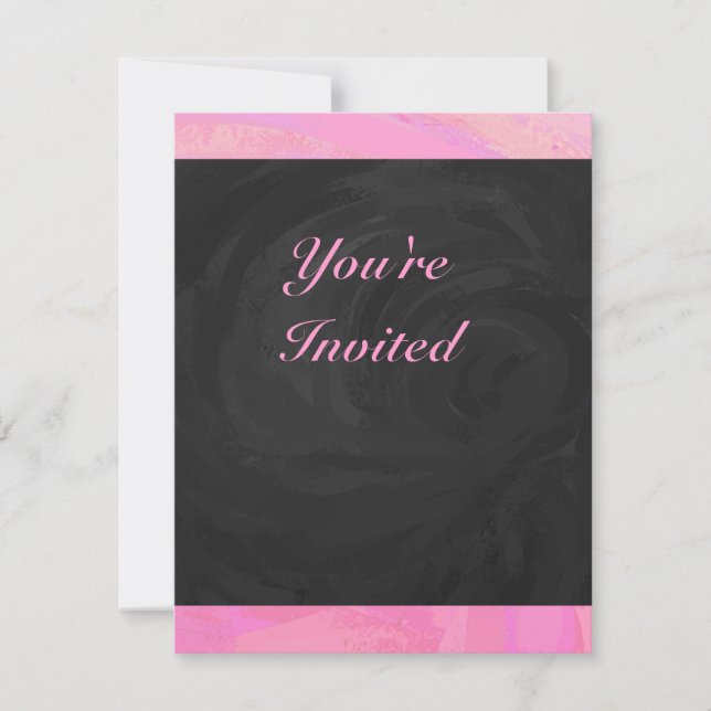 Cotton Candy Invitation (Front)